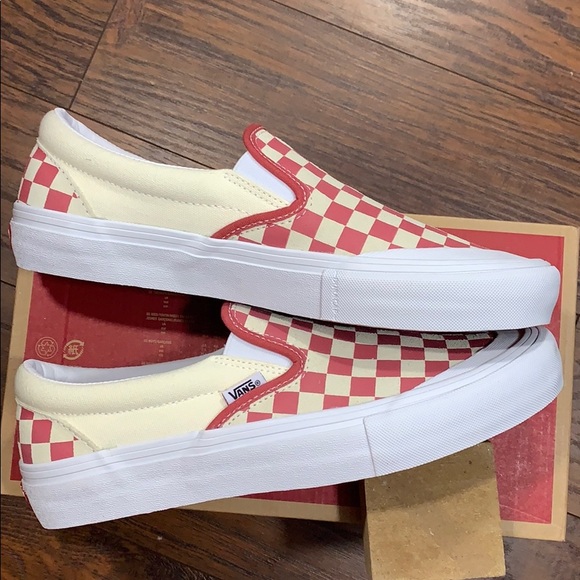 VANS SLIP-ON PRO CHECKERBOARD Mineral Red MEN’S - Picture 8 of 16